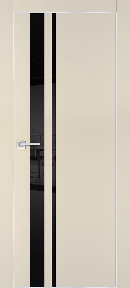 Межкомнатная дверь PX-16  AL кромка с 4-х ст. Бежевый матовый