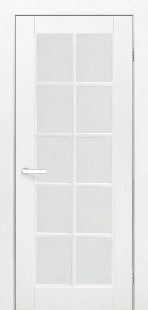 Межкомнатная дверь Легенда Марко Белый Стекло Сатинат белое